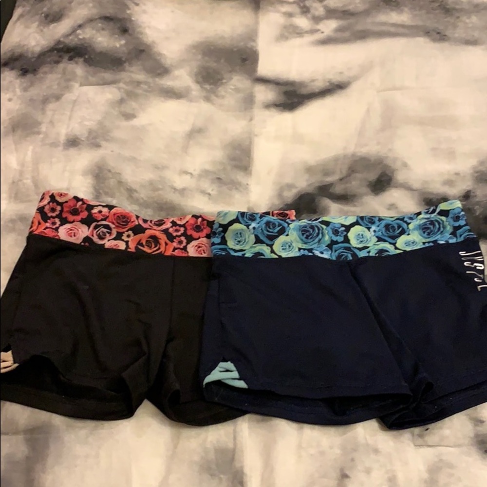 girls floral spandex